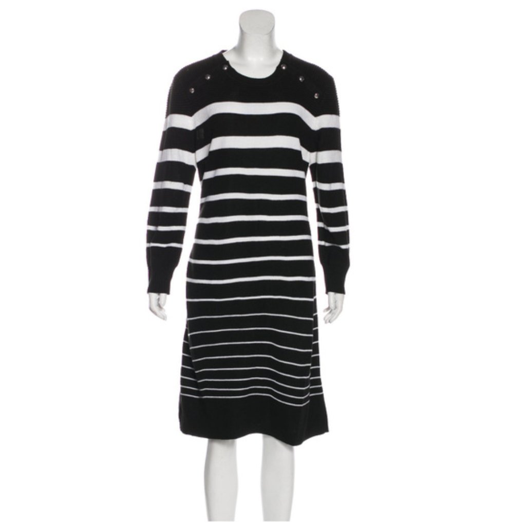 Calvin Klein Striped Sweater Dress Size Xl